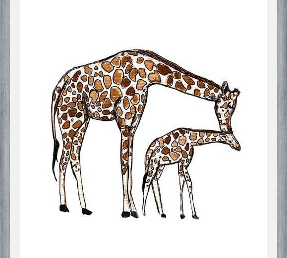 Cuadro Mama Giraffe