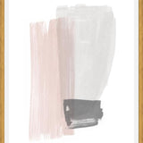 Cuadro Brushstrokes in gray and pink I