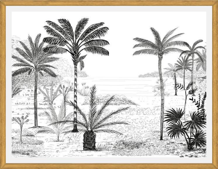 Cuadro Palmeras B&W