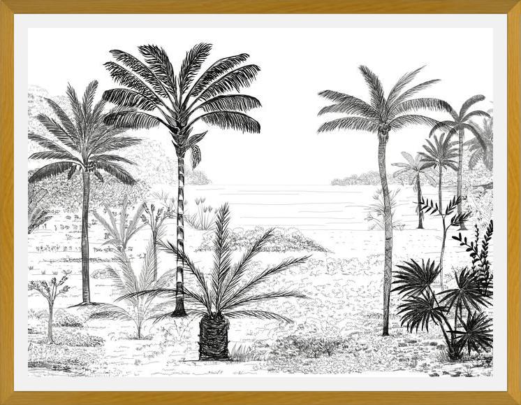 Cuadro Palmeras B&W