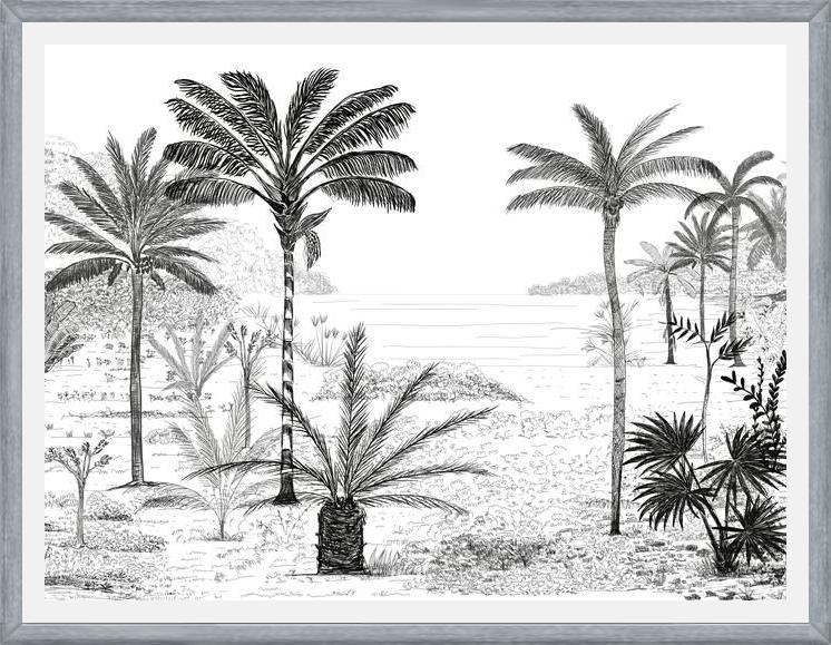 Cuadro Palmeras B&W