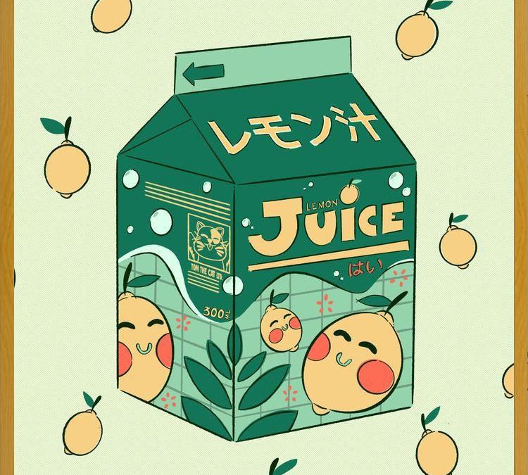Cuadro Lemon Juice Box