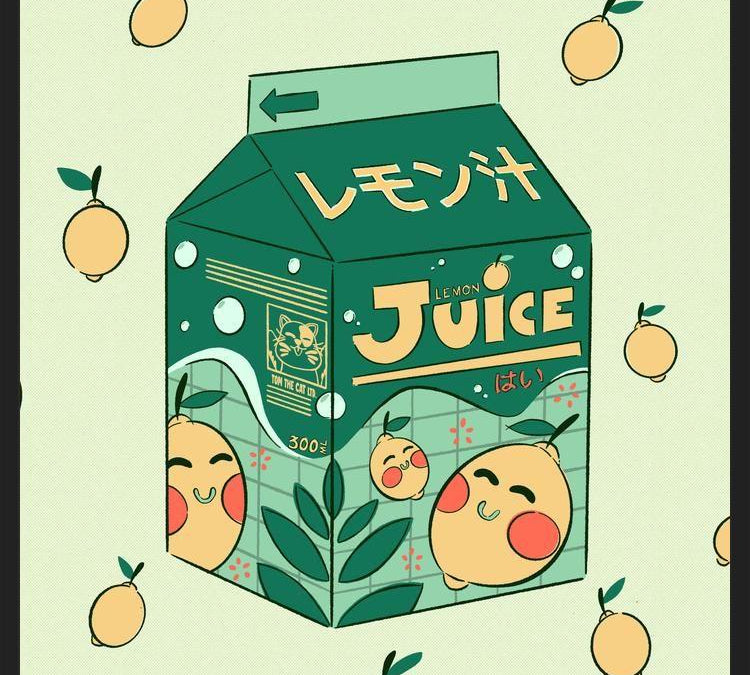 Cuadro Lemon Juice Box