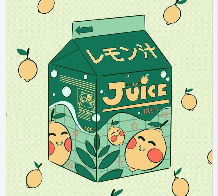 Cuadro Lemon Juice Box
