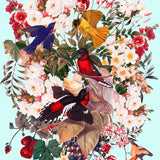 Canvas Floral and Birds XXXI