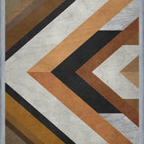 Cuadro Geometric Wood Pattern