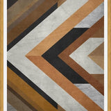 Cuadro Geometric Wood Pattern