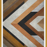 Cuadro Geometric Wood Pattern