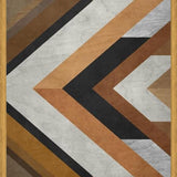 Cuadro Geometric Wood Pattern