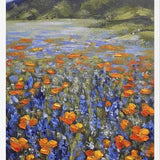 Cuadro Flores de amapolas naranjas con lupines