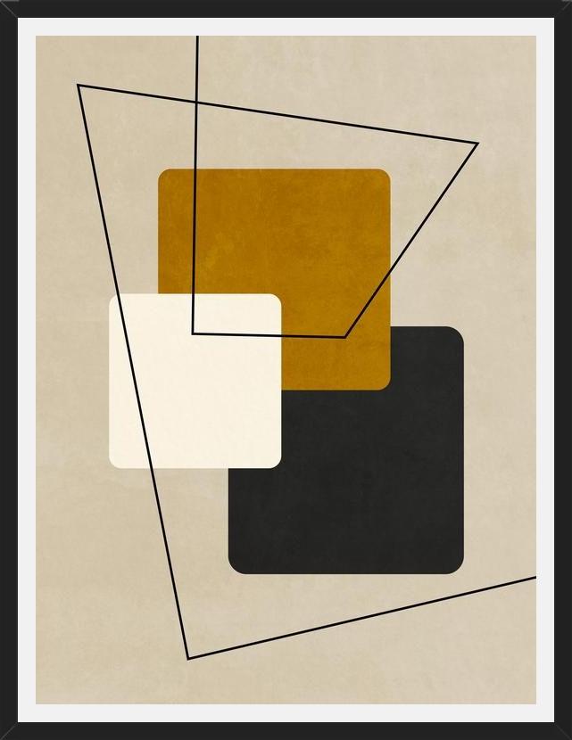 Cuadro Geometric Art - Gold 02