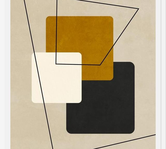 Cuadro Geometric Art - Gold 02
