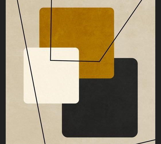 Cuadro Geometric Art - Gold 02