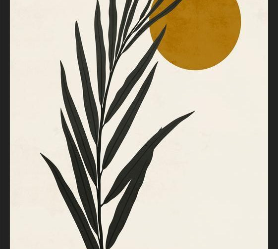 Cuadro LEAF AND SUN - 01