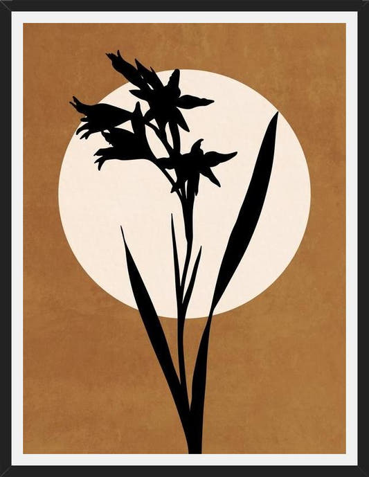 Cuadro FLOWER AND MOON