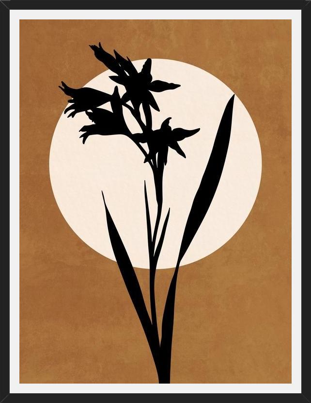 Cuadro FLOWER AND MOON