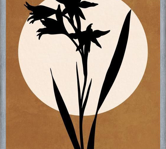 Cuadro FLOWER AND MOON