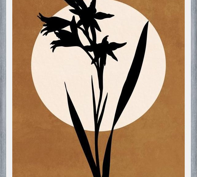 Cuadro FLOWER AND MOON