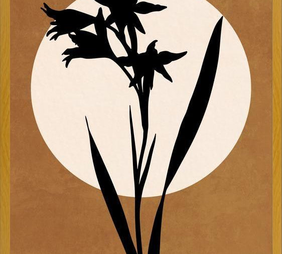 Cuadro FLOWER AND MOON