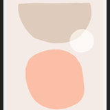 Cuadro Simple shapes in soft tones 1