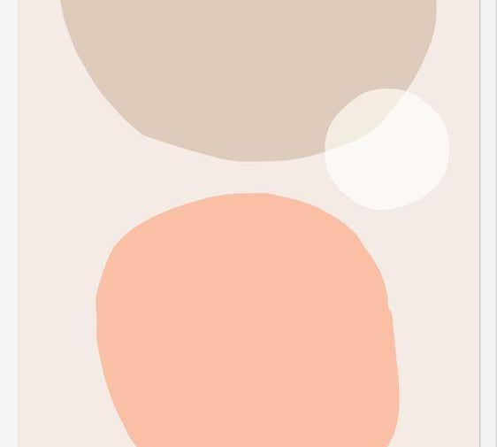 Cuadro Simple shapes in soft tones 1