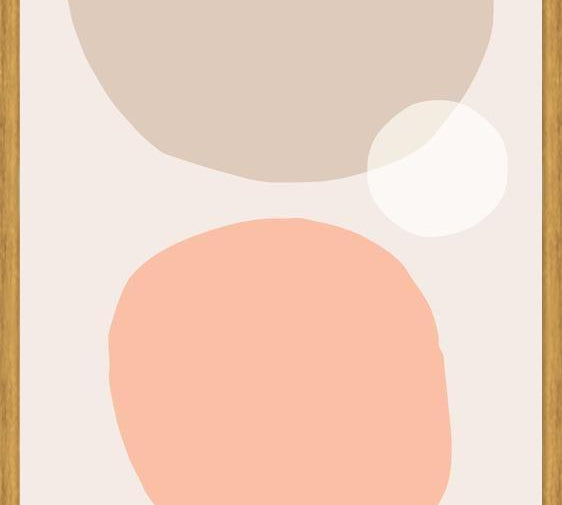 Cuadro Simple shapes in soft tones 1