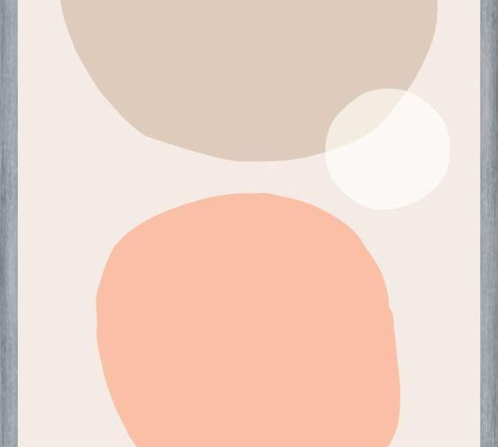 Cuadro Simple shapes in soft tones 1