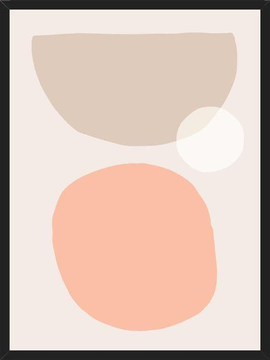 Cuadro Simple shapes in soft tones 1