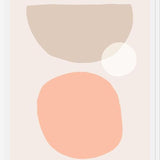 Cuadro Simple shapes in soft tones 1