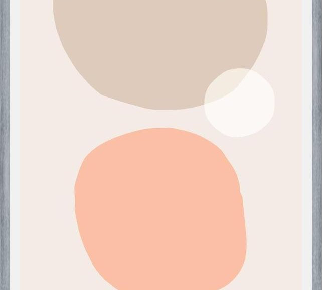 Cuadro Simple shapes in soft tones 1
