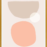 Cuadro Simple shapes in soft tones 1