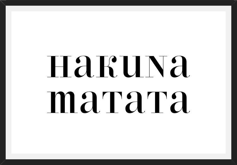 Cuadro Hakuna Matata