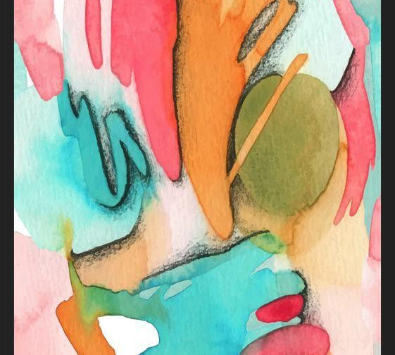 Cuadro Modern Abstract Watercolor