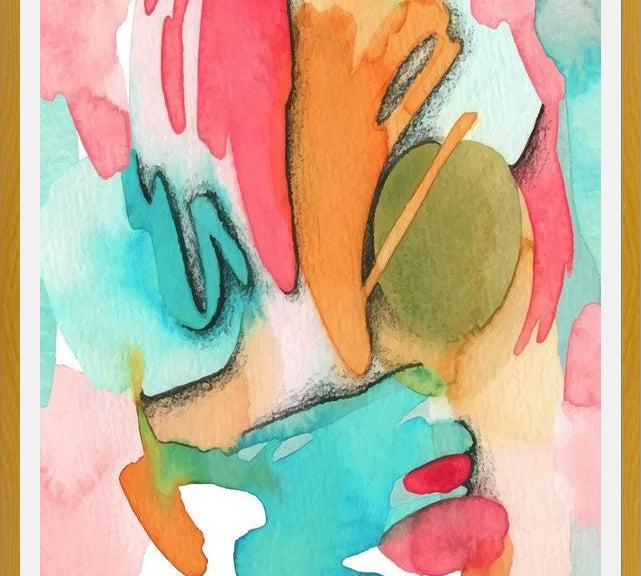 Cuadro Modern Abstract Watercolor