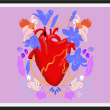 Cuadro Corazón Florido