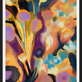 Cuadro Arte floral abstracto oleo digital
