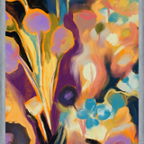 Cuadro Arte floral abstracto oleo digital