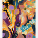 Cuadro Arte floral abstracto oleo digital