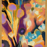 Cuadro Arte floral abstracto oleo digital