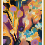 Cuadro Arte floral abstracto oleo digital