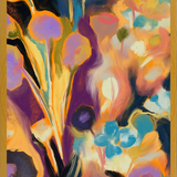 Cuadro Arte floral abstracto oleo digital