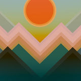 Canvas Geometric Landscape 2