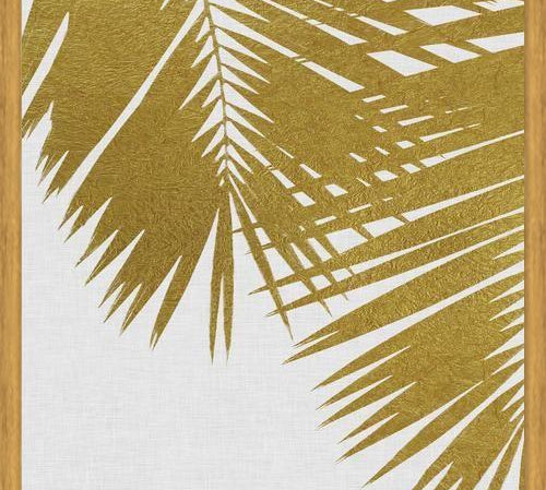 Cuadro Palm Leaf Gold II