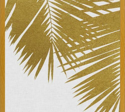 Cuadro Palm Leaf Gold II