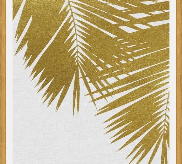Cuadro Palm Leaf Gold II