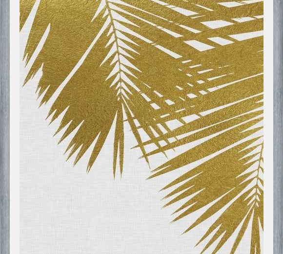Cuadro Palm Leaf Gold II