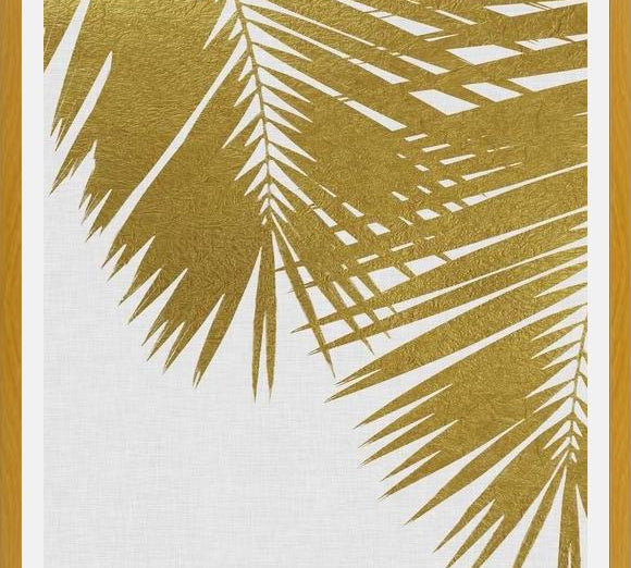 Cuadro Palm Leaf Gold II