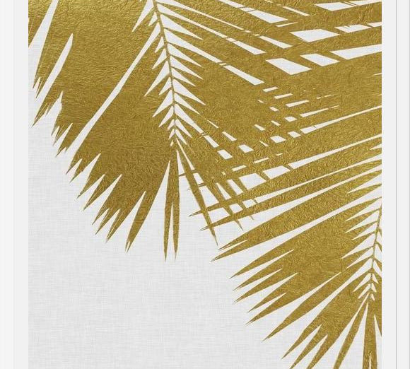 Cuadro Palm Leaf Gold II