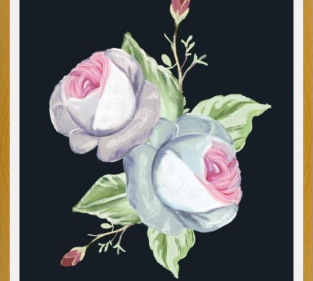 Cuadro Edwardian roses