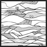 Cuadro Monegros, Paisaje en blanco y negro